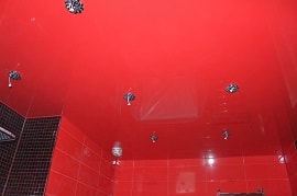  Натяжной потолок в ванной, натяжной потолок в ване